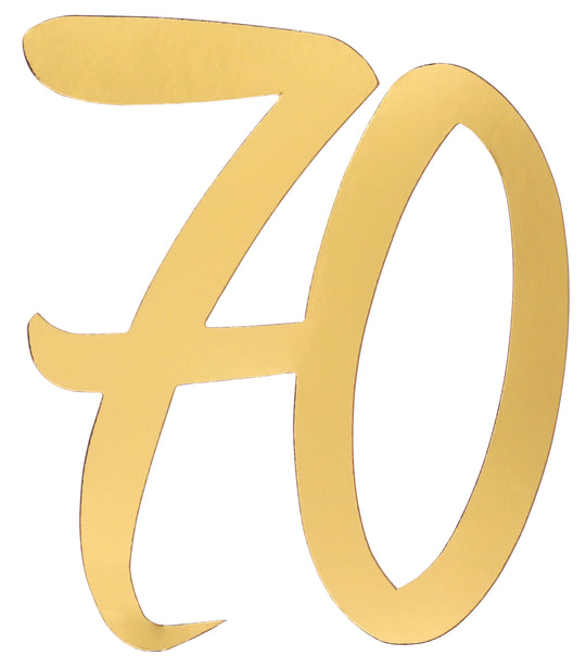 Deluxe Gold Confetti for Perfect 70th Birthday Bash - Party's Enduring Sophistication!