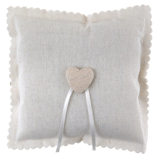 Coussin élégant en forme de cœur blanc - Le must pour les fêtes avec une esthétique chic