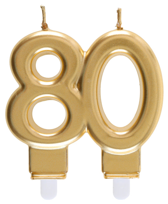 Stylish 80th Birthday Celebration Candle - Unleash Elegance & Set Trend!