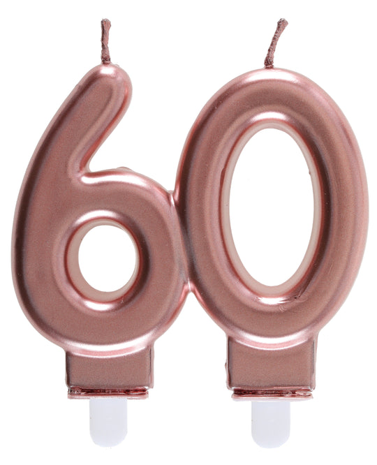 Rose Gold Elegance: 60th Birthday Candle, Creating Memorable Party Vibes