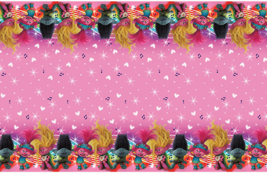 Affordable Trolls Themed Tablecloth - Easy Setup for Birthday Bash Fun
