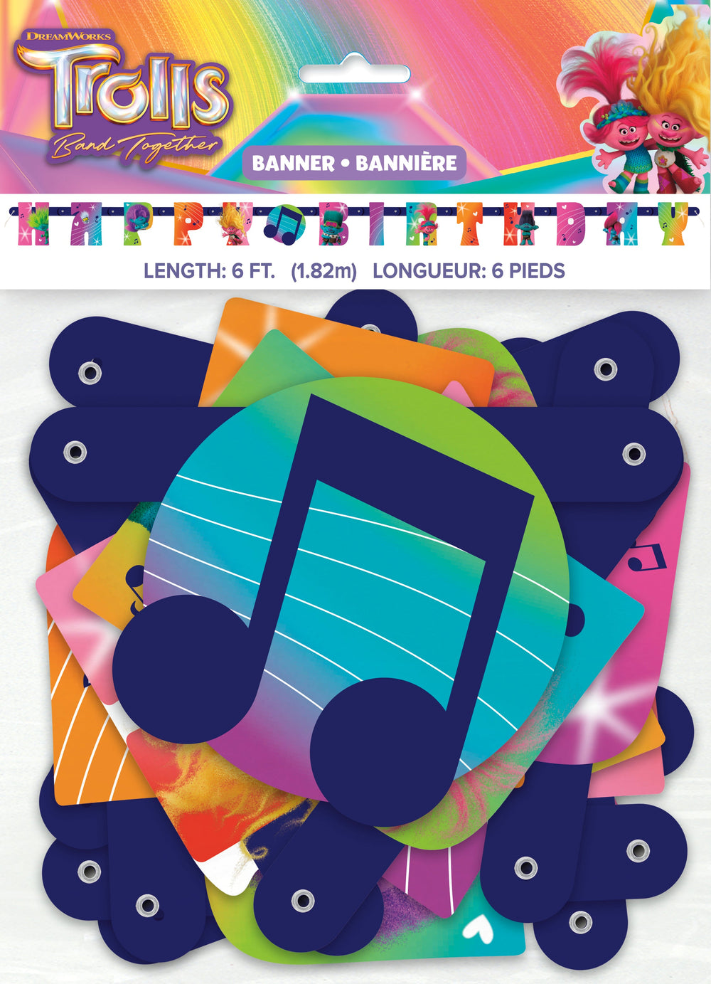 Easy Setup Trolls Theme Party Banner - Affordable, Coordinated Décor For Kids Birthdays