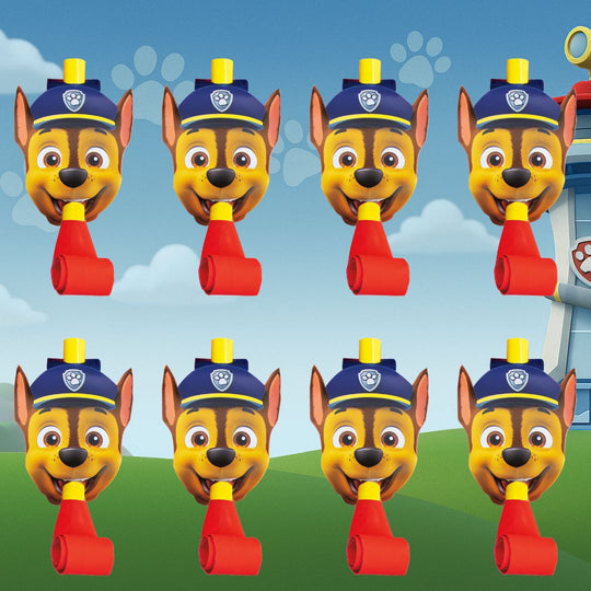 Paw Patrol Party Bundle: 8 Hats & Blowouts for Ultimate Fun!