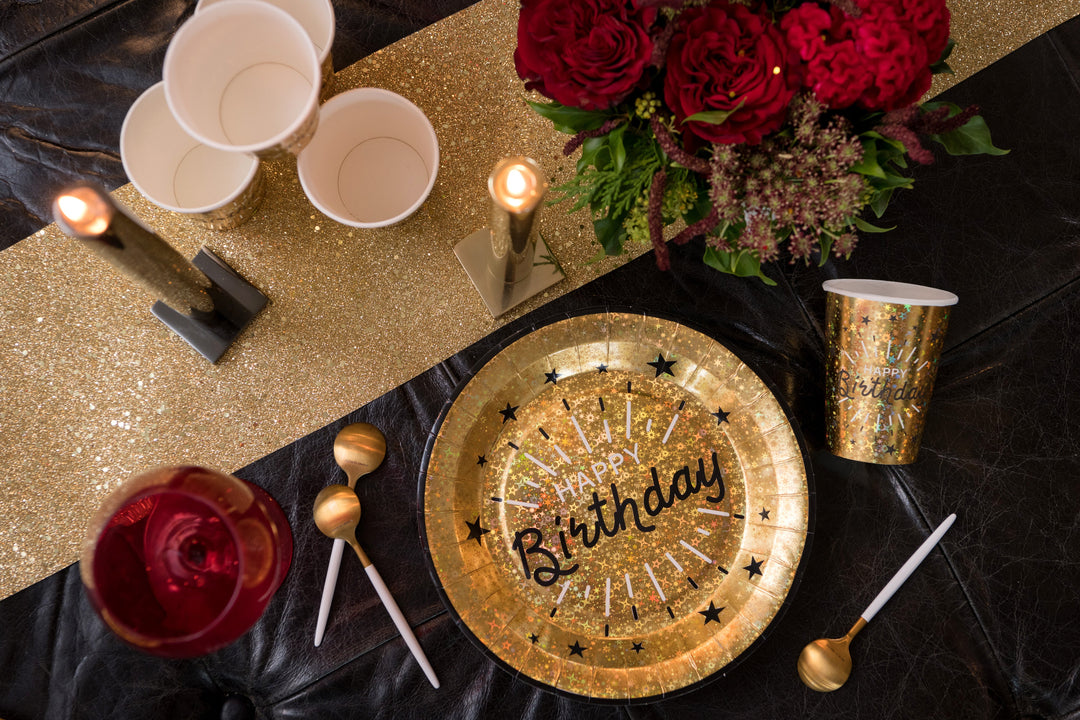 Stylish Birthday Bash: Trend-Setting Gold Paper Cups for Elegant Celebrations