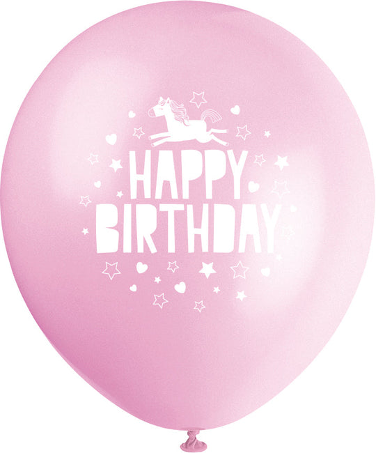 Ballon Rond en Feuille d'Aluminium Licorne de 45 cm - Parfait pour des Fêtes Envoûtantes et Magiques!