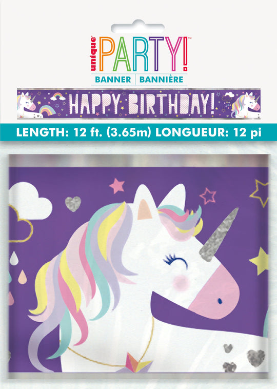 Enchanting Unicorn Party Banner - Affordable, Easy To Set Up, Perfect for all Celebrations