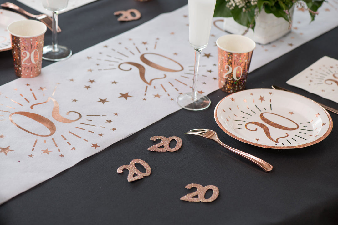 Elegant 20th Birthday Decorations - Stylish Party Sprinkle Supplies