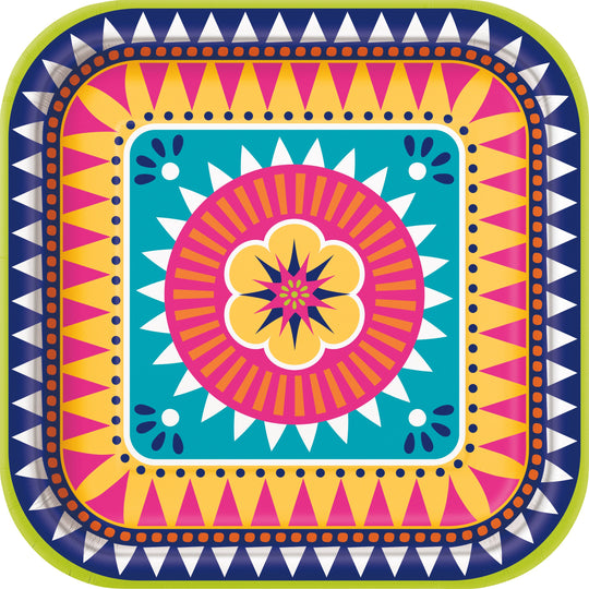 Boho Fiesta Bundle: Dinner Plates, Napkins & Tablecloth - Easy Party Joy!