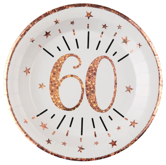 60th Birthday Rose Gold Party Bundle - Effortless Celebration Joy!