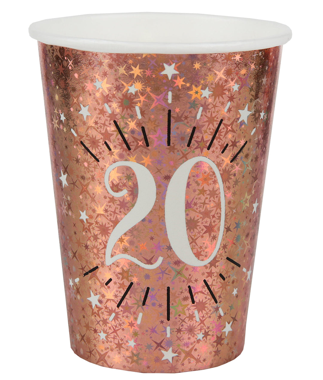 20th Birthday Rose Gold Party Supplies Bundle - Effortless Celebration!