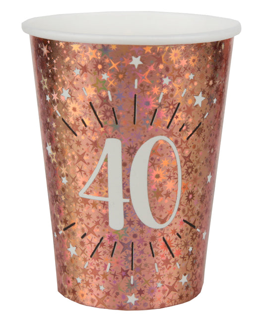 Rose Gold 40th Birthday Party Bundle - Effortless Celebration Joy!