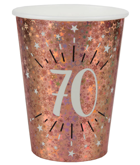 Rose Gold 70th Birthday Party Bundle - Effortless Celebration Awaits!
