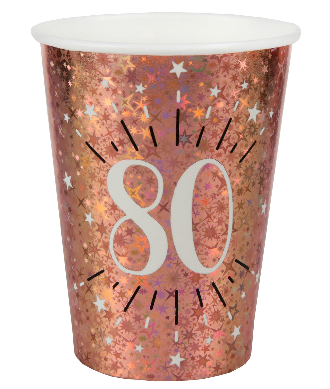 80th Birthday Rose Gold Party Bundle - Effortless Celebration Fun!