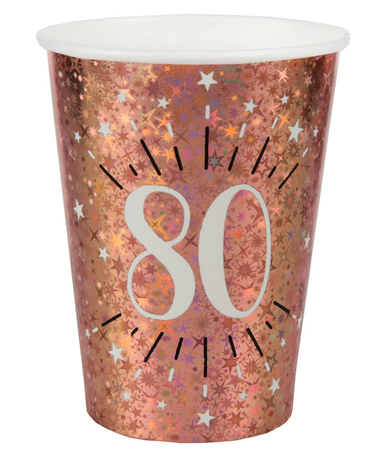 80th Birthday Rose Gold Party Bundle - Effortless Celebration Fun!