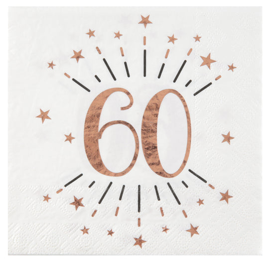 60th Birthday Rose Gold Party Bundle - Effortless Celebration Joy!