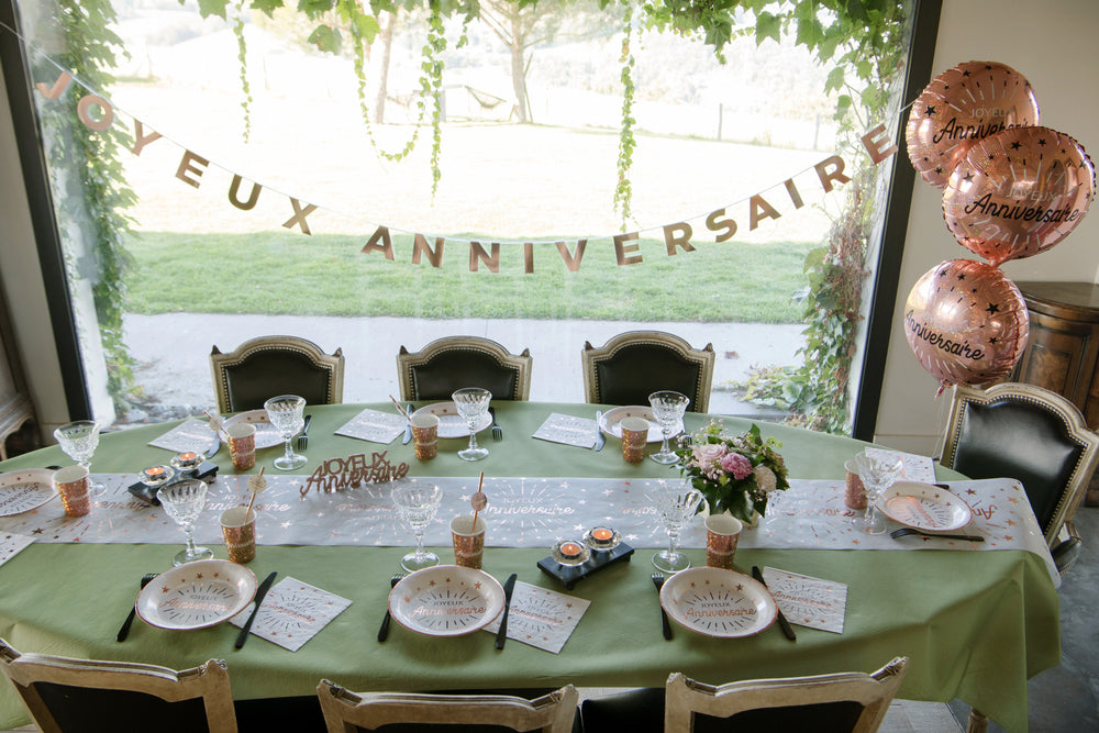 Elegant Pink Birthday Banner - Dazzle Your Party with Trend-Setting Style!