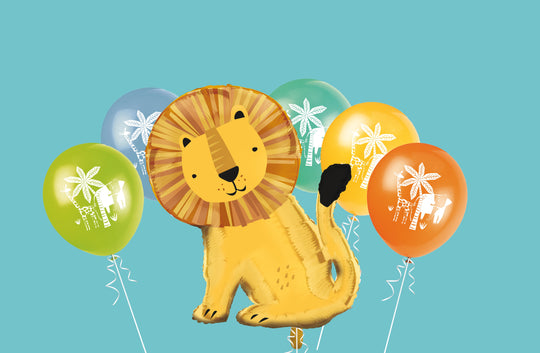 Lion King Party Balloon Bouquet - Easy Setup, Coordinated Theme for Birthday Celebrations - Affordable Party Supplies - Includes 1 Stunning Balloon - Perfect for Everyone!