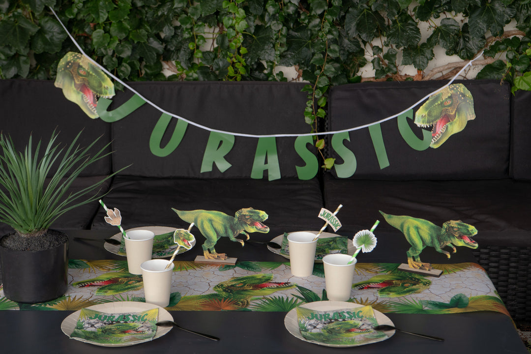 Bannière élégante à thème Dinosaure - La tendance parfaite pour les fêtes d'anniversaire des enfants