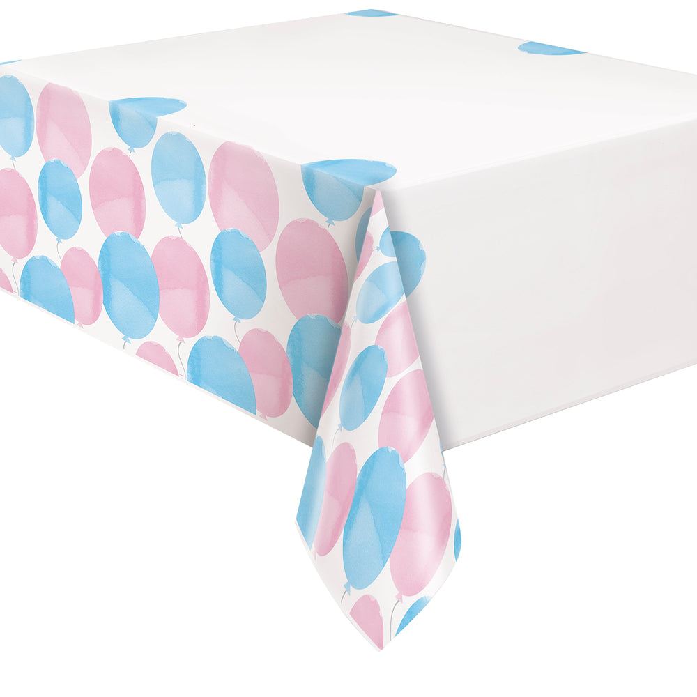 Gender Reveal Tablecloth - Easy Setup, Affordable Coordinated Theme!
