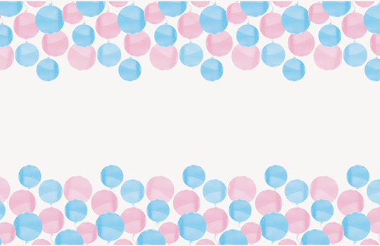 Gender Reveal Tablecloth - Easy Setup, Affordable Coordinated Theme!