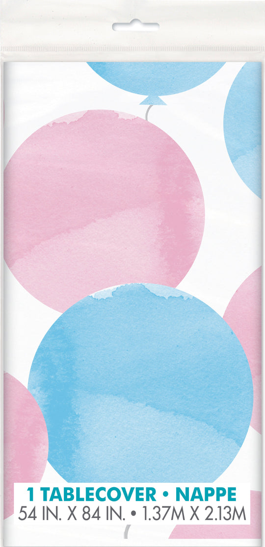 Gender Reveal Tablecloth - Easy Setup, Affordable Coordinated Theme!
