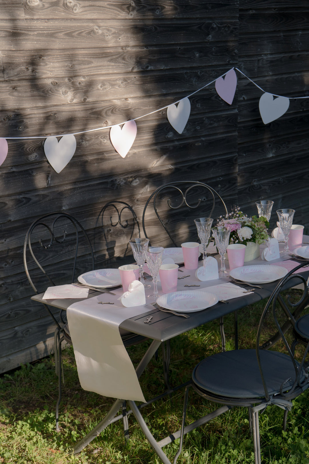 Elegant Pink Pearly Baptism Banner: Stylish, Trend-setting Party Supplies