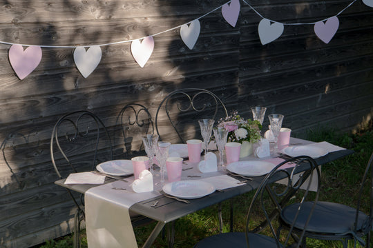 Elegant Pink Pearly Baptism Banner: Stylish, Trend-setting Party Supplies