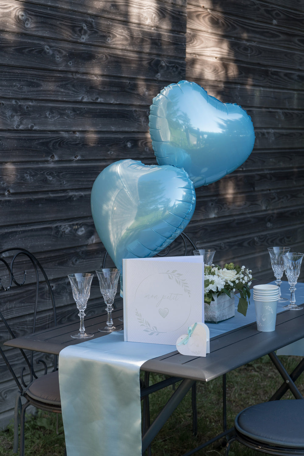 Enduring Love Sky Pearly 17" Foil Heart Balloon - Unisex Birthday Must-Have