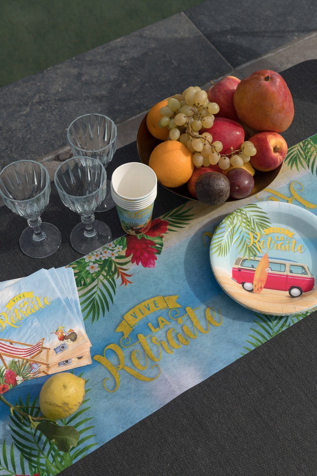 Stunning Retirement Party Table Runner - Trendy Display for Elegant Celebrations