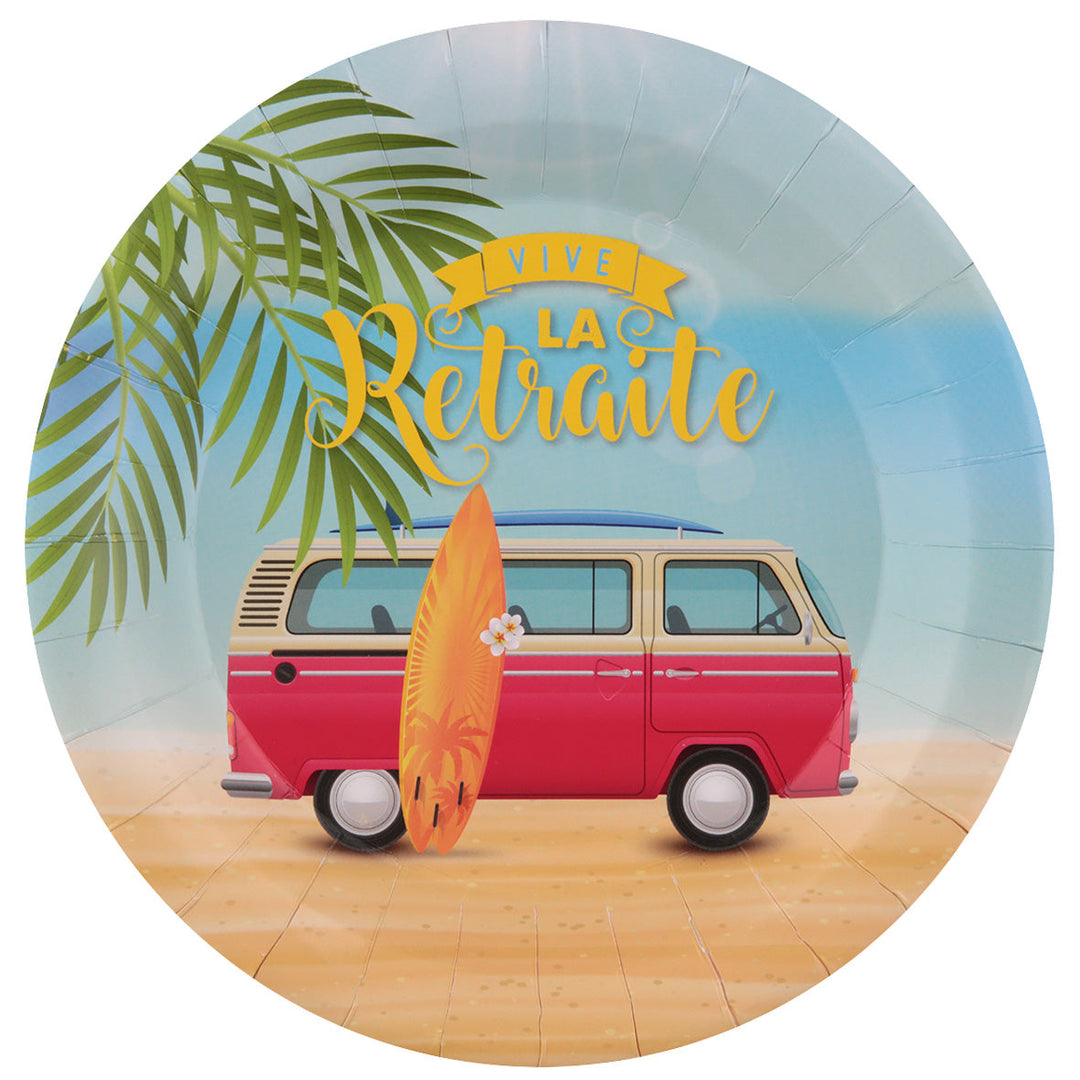 Elevate Retirement Party with Elegant, Trend-Setting Multicolor Dinner Plates