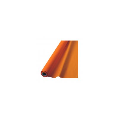 Orange Solid Tablecloth Roll, Cut-to-Size for Elegant Party Tables