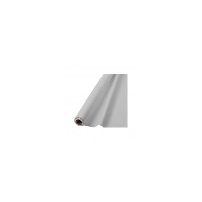 Silver Solid Tablecloth Roll, Cut-to-Size for Elegant Events