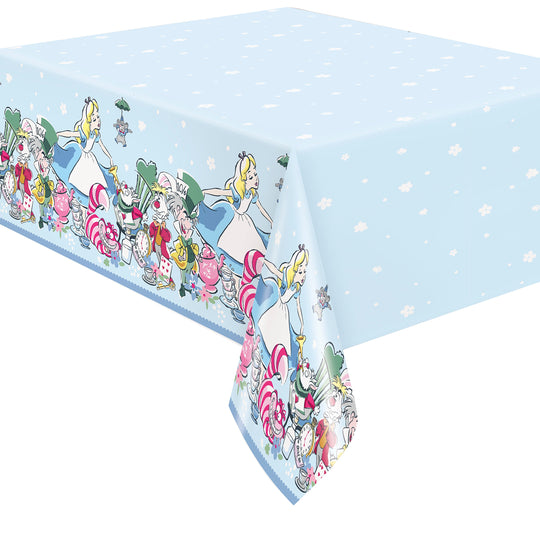 Whimsical Wonderland Tablecover – Dive Down the Party Rabbit Hole!