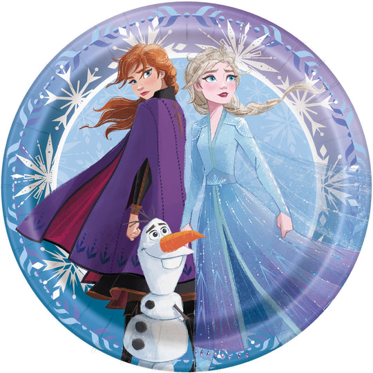 Frozen Themed Party Supply Bundle - Complete Solution for 8 Guests - Official Merchandise