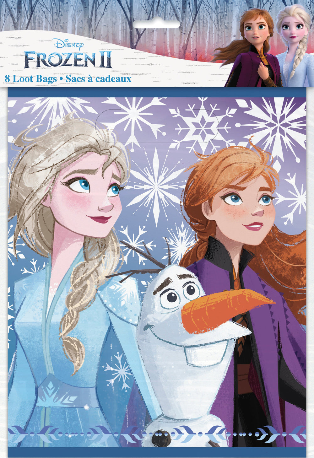 Frozen Loot Bags (8) - Embark on a Magical Journey with the Ice Queen!