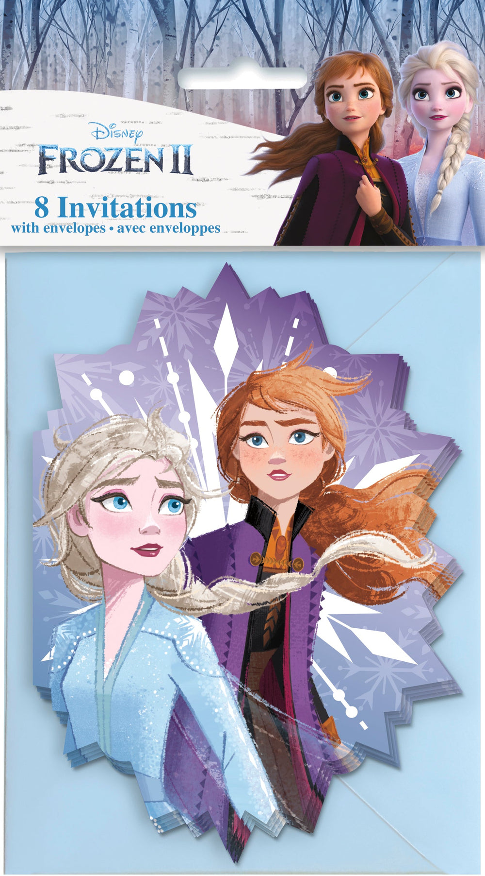 Frozen Birthday Party Invitations (8 Pack) – Princess Elsa & Anna Theme