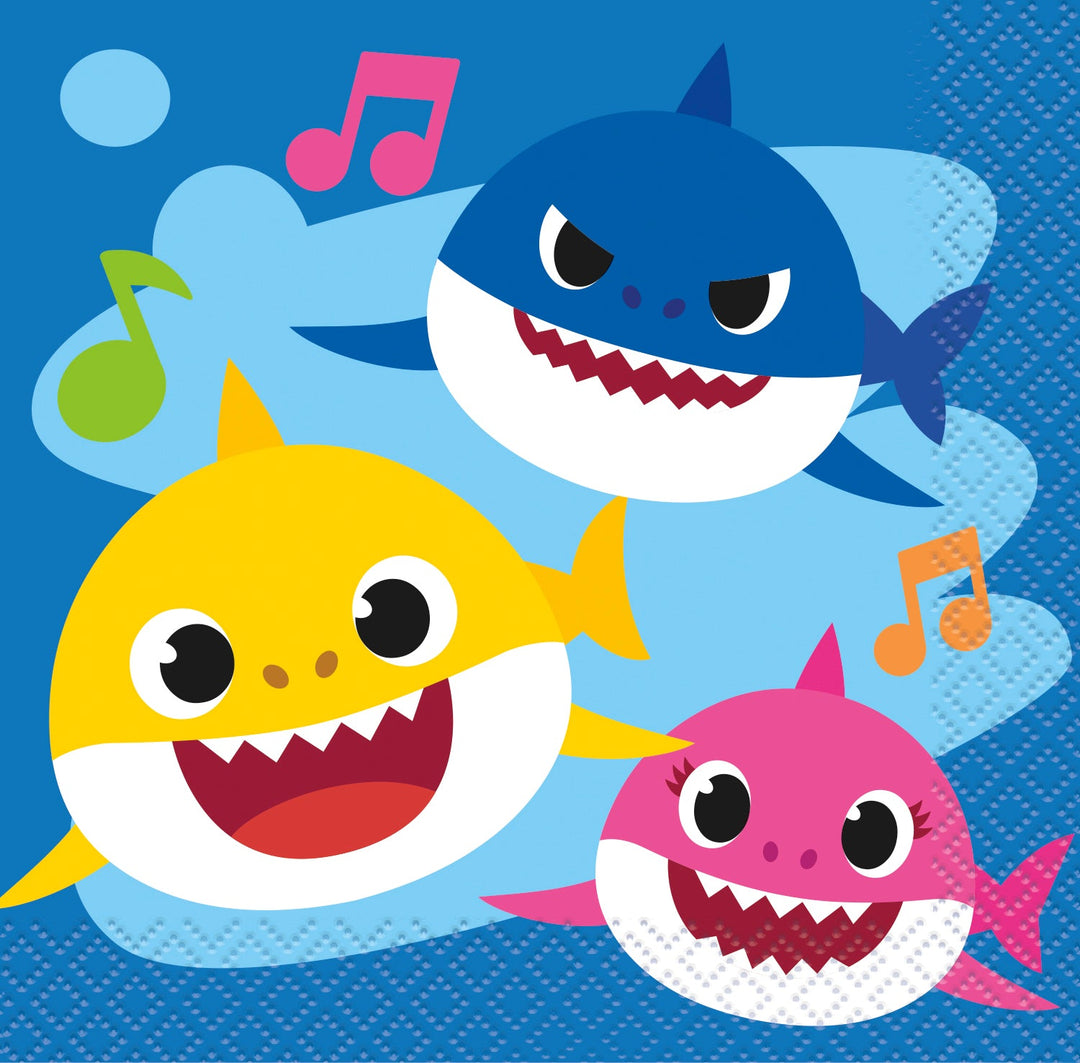 Solution Ultime Baby Shark: Prêt-à-fêter 81 Pièces pour 8 Invités - Tout inclus