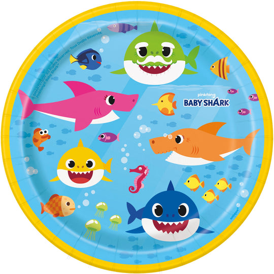 Dive into Fun with Baby Shark Dessert Plates: Fin-tastic Treats for a Jaw-some Party!