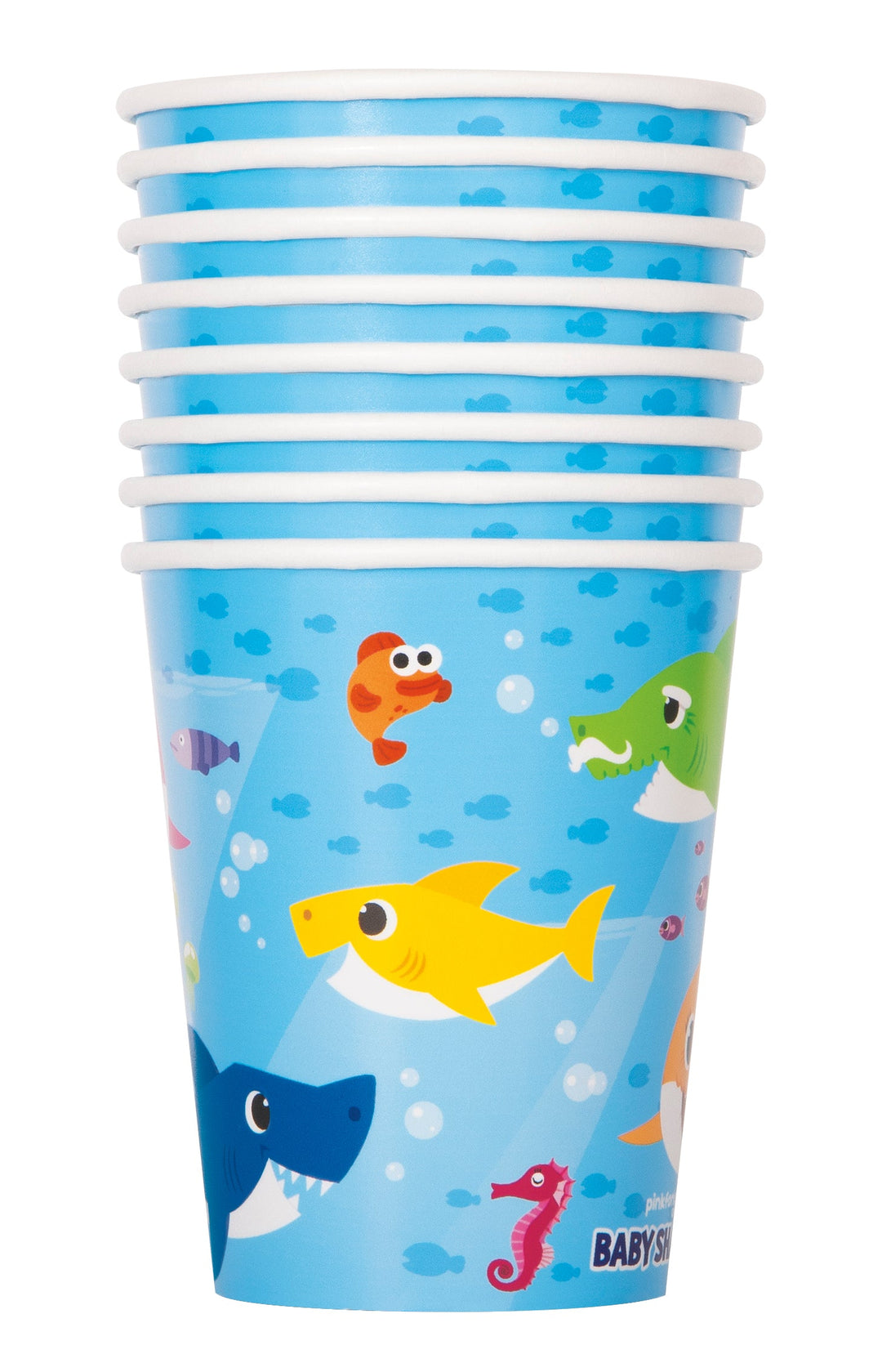 Verre en Carton Baby Shark (8) - Plongez dans l'amusement avec Baby Shark et ses amis !