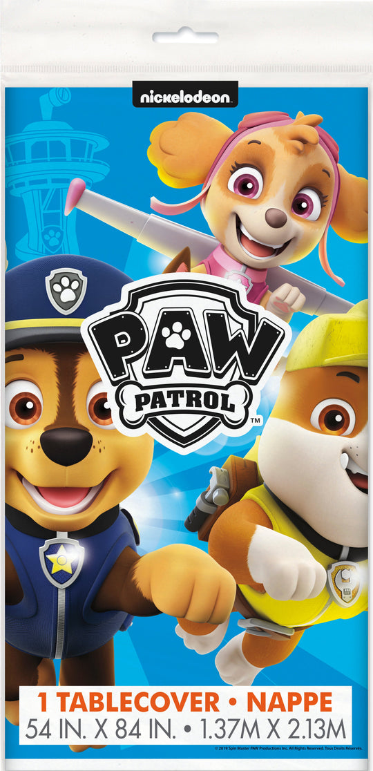 Tablecloth de fête Paw Patrol facile à installer - Thématique coordonnée à prix abordable pour les anniversaires des enfants