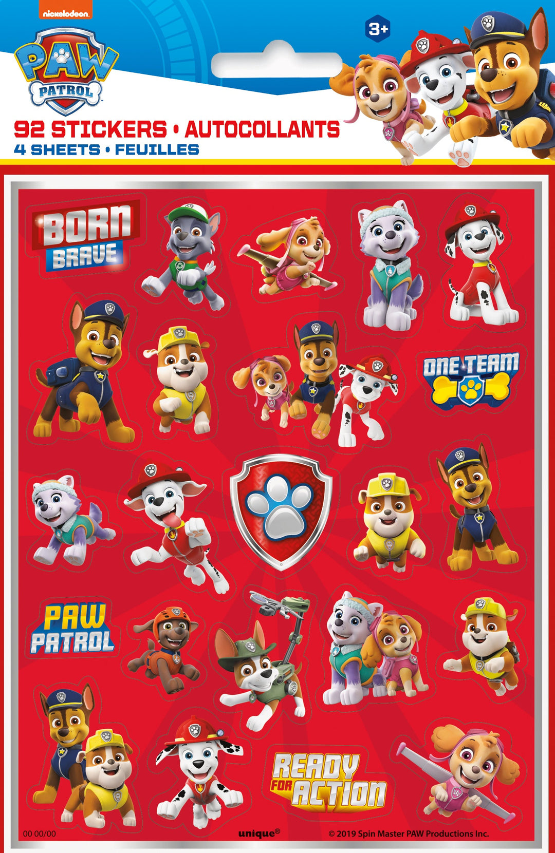 Paw Patrol Ultimate Party Bundle: Tablecloth & 92 Stickers - Effortless Fun!