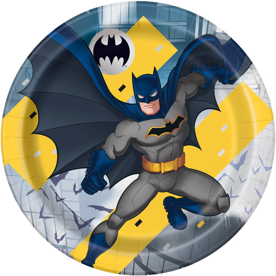 Déchaînez votre héros intérieur avec les Assiettes Repas Rondes Batman : Transformez les Repas en Moment Légendaire !