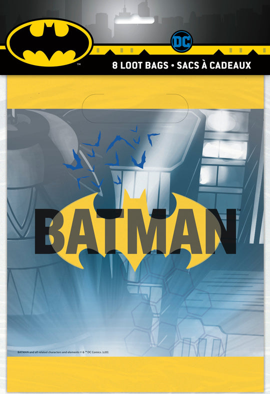 Batman Loot Bags (8) - Embrace the Dark Knight's Adventure!