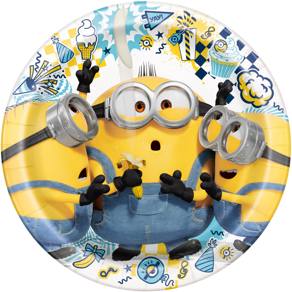 Minions Party Supplies Mega Bundle - Complete Party Solution for 8 Guests - Licensed Product