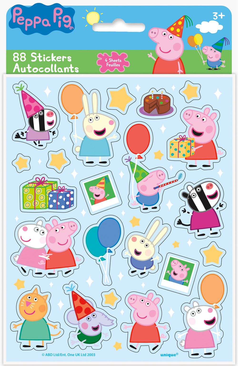 Peppa's Playtime Parade: 88 Cheerful Peppa Pig Stickers for Whimsical Fun!