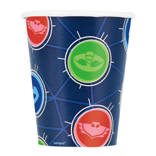 Verre en Carton PJ Masks (8) - Rejoignez les Héros de la Nuit pour une Aventure Épique !