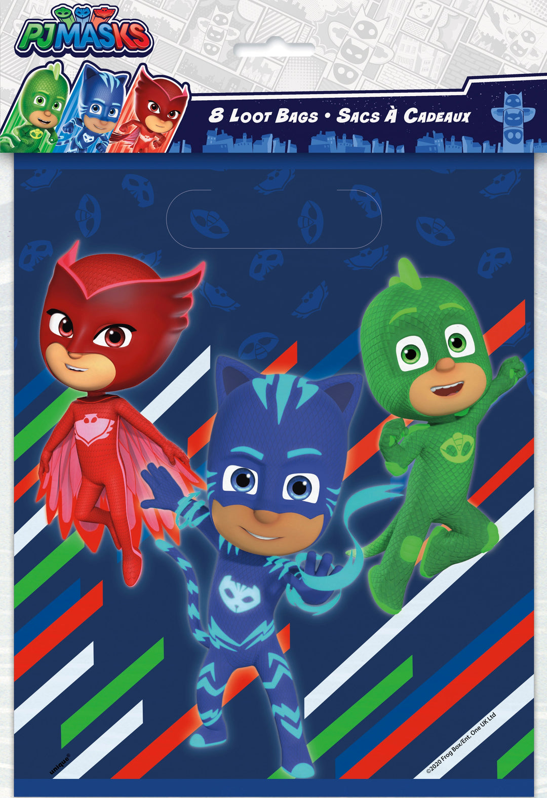 PJ Masks Loot Bags, 8ct - Perfect for Action-Packed Superhero Parties!