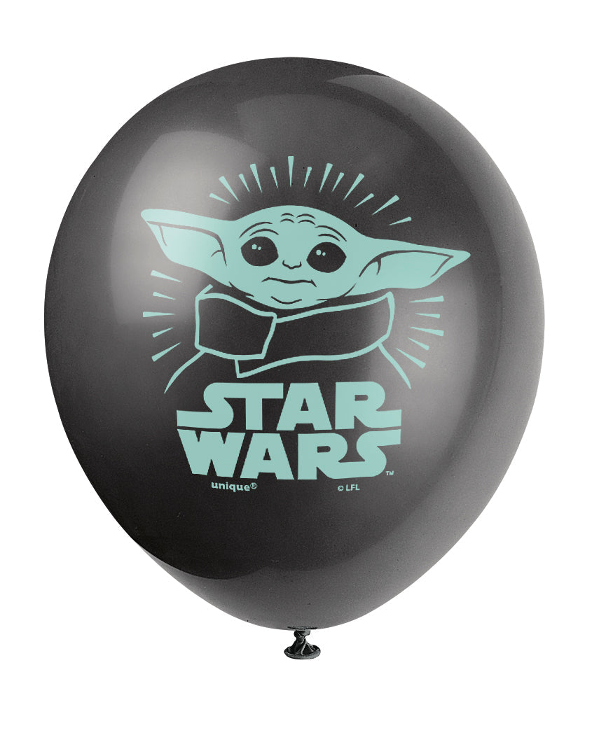 Mandalorian Galaxy Balloons: Elevate Your Intergalactic Bash! (Pack of 8)