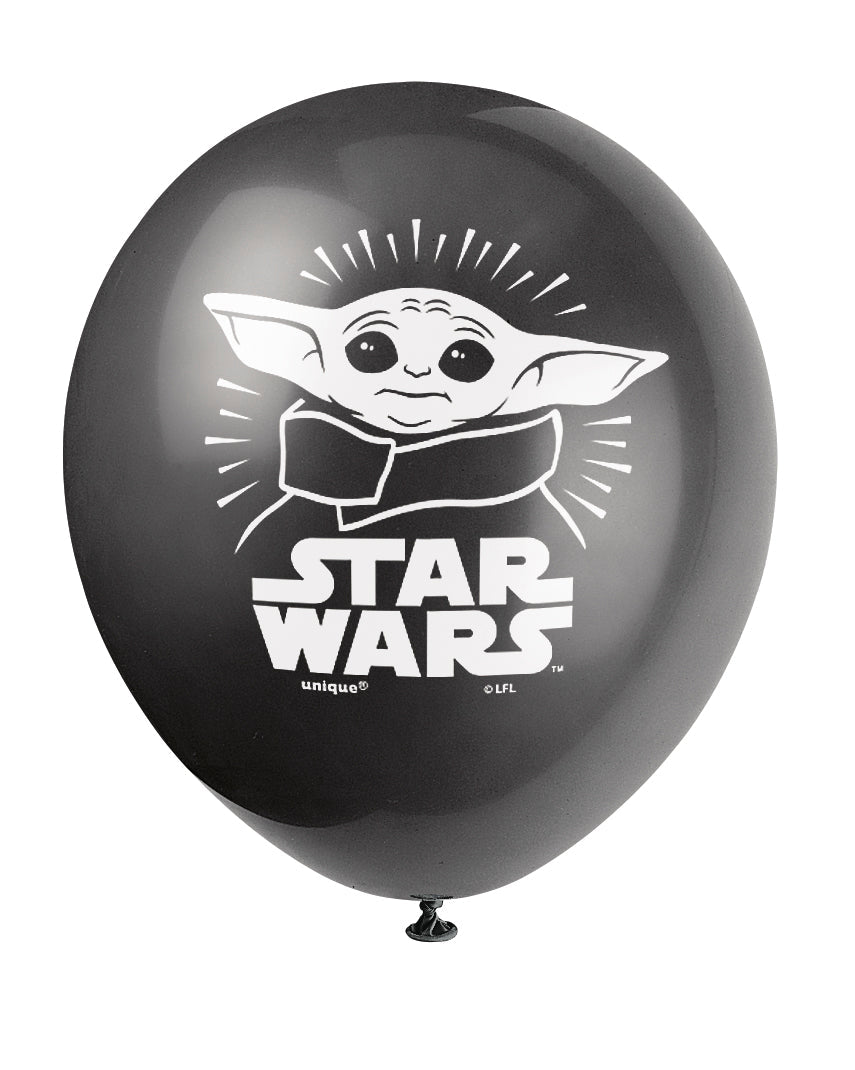 Mandalorian Galaxy Balloons: Elevate Your Intergalactic Bash! (Pack of 8)
