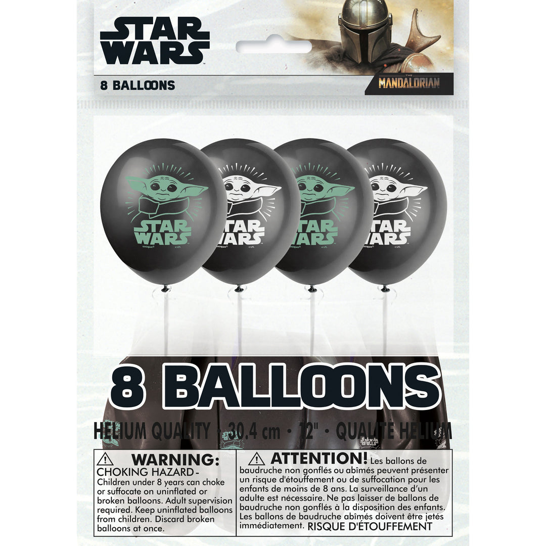 Mandalorian Galaxy Balloons: Elevate Your Intergalactic Bash! (Pack of 8)